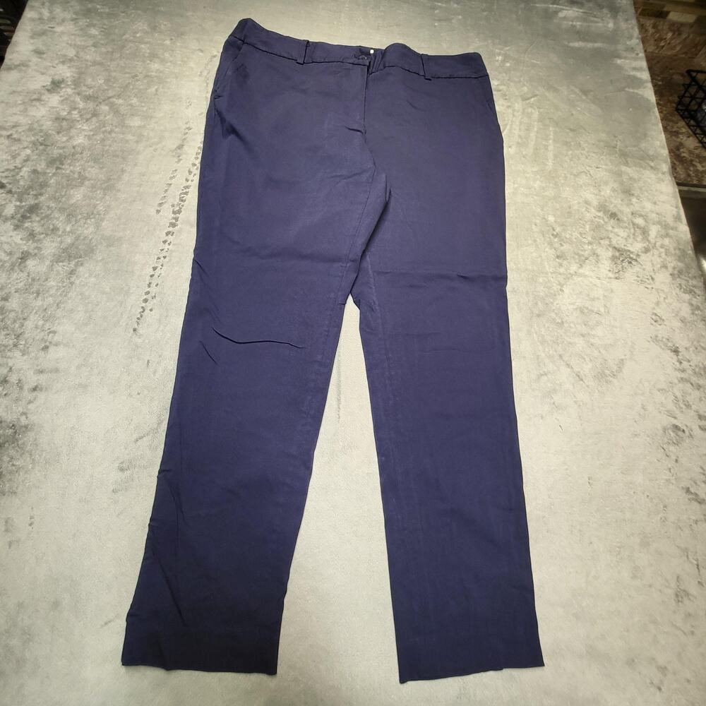 MICHAEL Michael Kors Pants Womens 14W Blue Chino Twill Stretch Straight